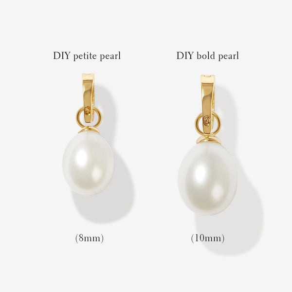 DIY pearl charm necklace