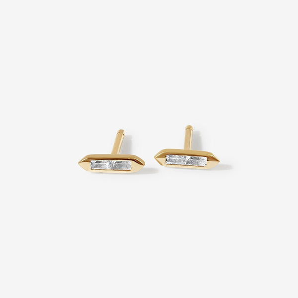 Dale baguette stud earrings