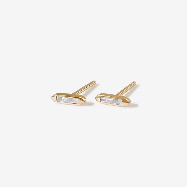 Dale baguette stud earrings