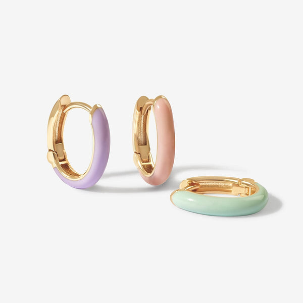 Gedail musk enamel huggie earring