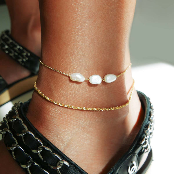 Ferd pearl anklet