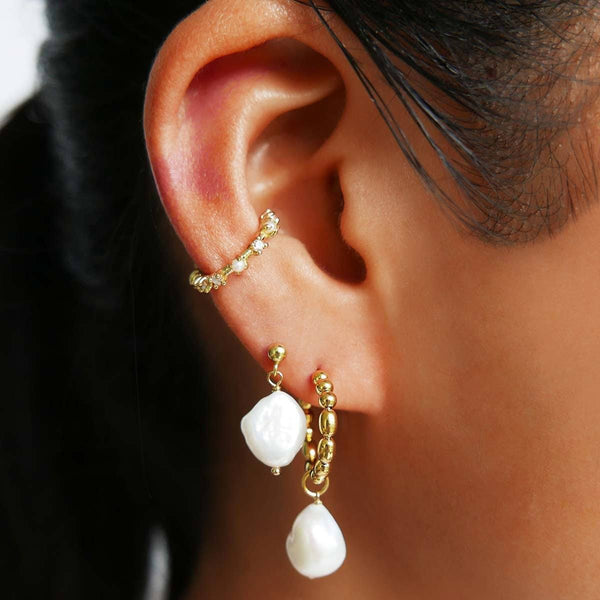 Fortune pearl earrings