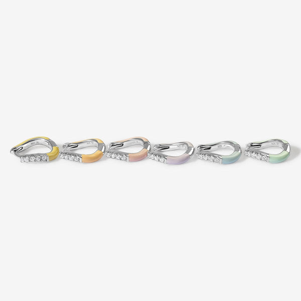 Gavin enamel sherbet 6-piece earring set