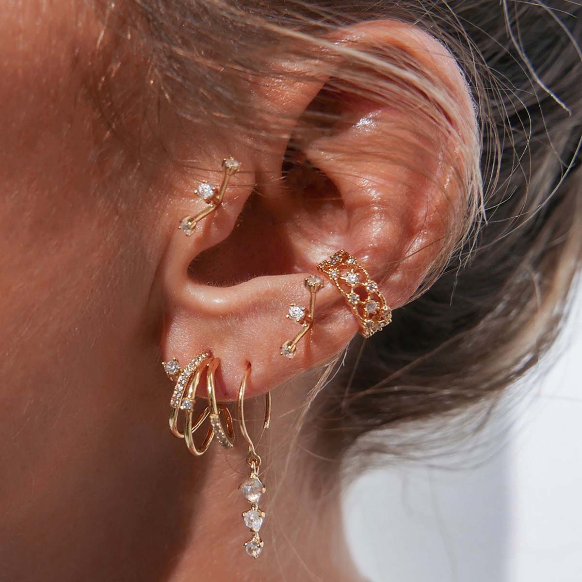Buy PRETTY WOMEN Womens Gold Plated Artificial Pearl Hoop Earrings |  Shoppers Stop