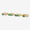 Heath emerald huggie set