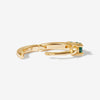 Heath emerald huggie set