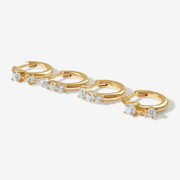 Heath huggie earring set