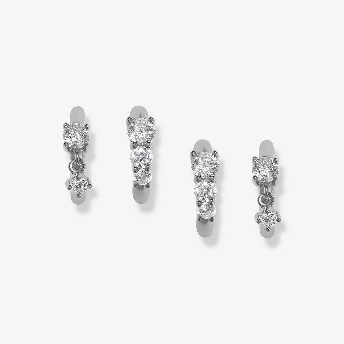 Chain Letter Bracelet | K Kane Jewelry 14K White Gold (Rhodium Plated) / 4