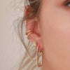 Iker paperclip earrings