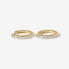 Jennings baguette hoop earrings