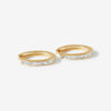 Jennings baguette hoop earrings