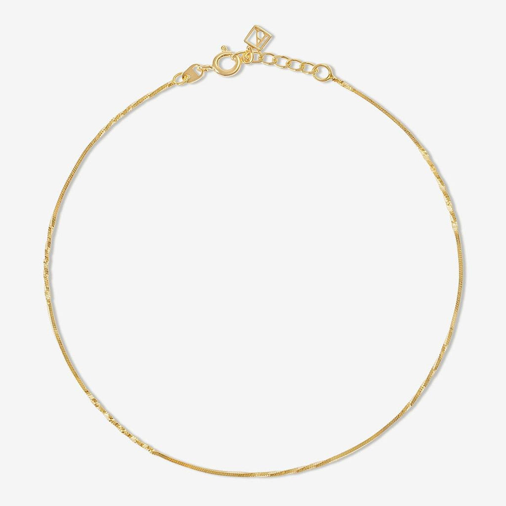Jeremiah twisted snake chain anklet