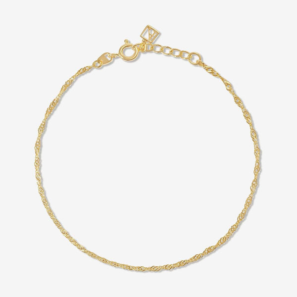 Buy 14k Gold Rope Chain Bracelet, Double Twisted Chain Bracelet, Gold Rope  Bracelet, Valentine's Day Gift Online in India - Etsy