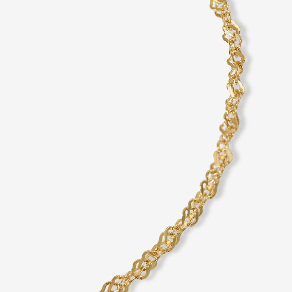 PAPER CLIP CHAIN BRACELET. 14KT GOLD – Morgan Jonathan