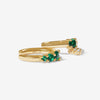 Juana emerald ear cuffs