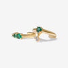Juana emerald ear cuffs