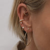 Meta twist earrings
