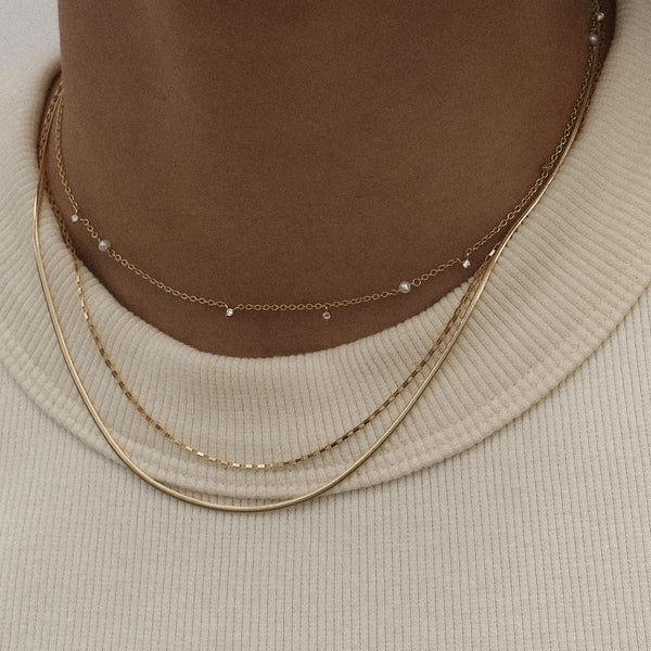 Eli snake chain necklace