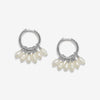 Kalel pearl huggie earrings
