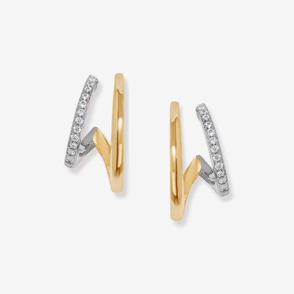 Karena two-tone earrings