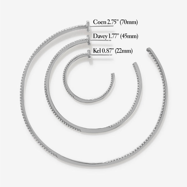 Kel hoop earrings