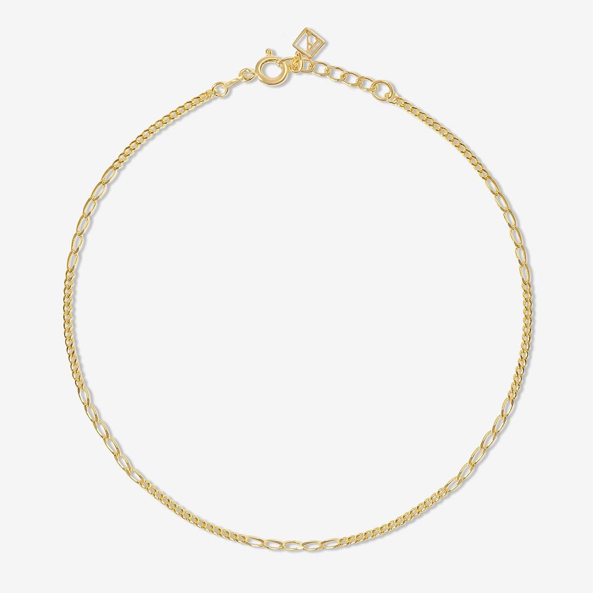 Koda ornate curb chain anklet