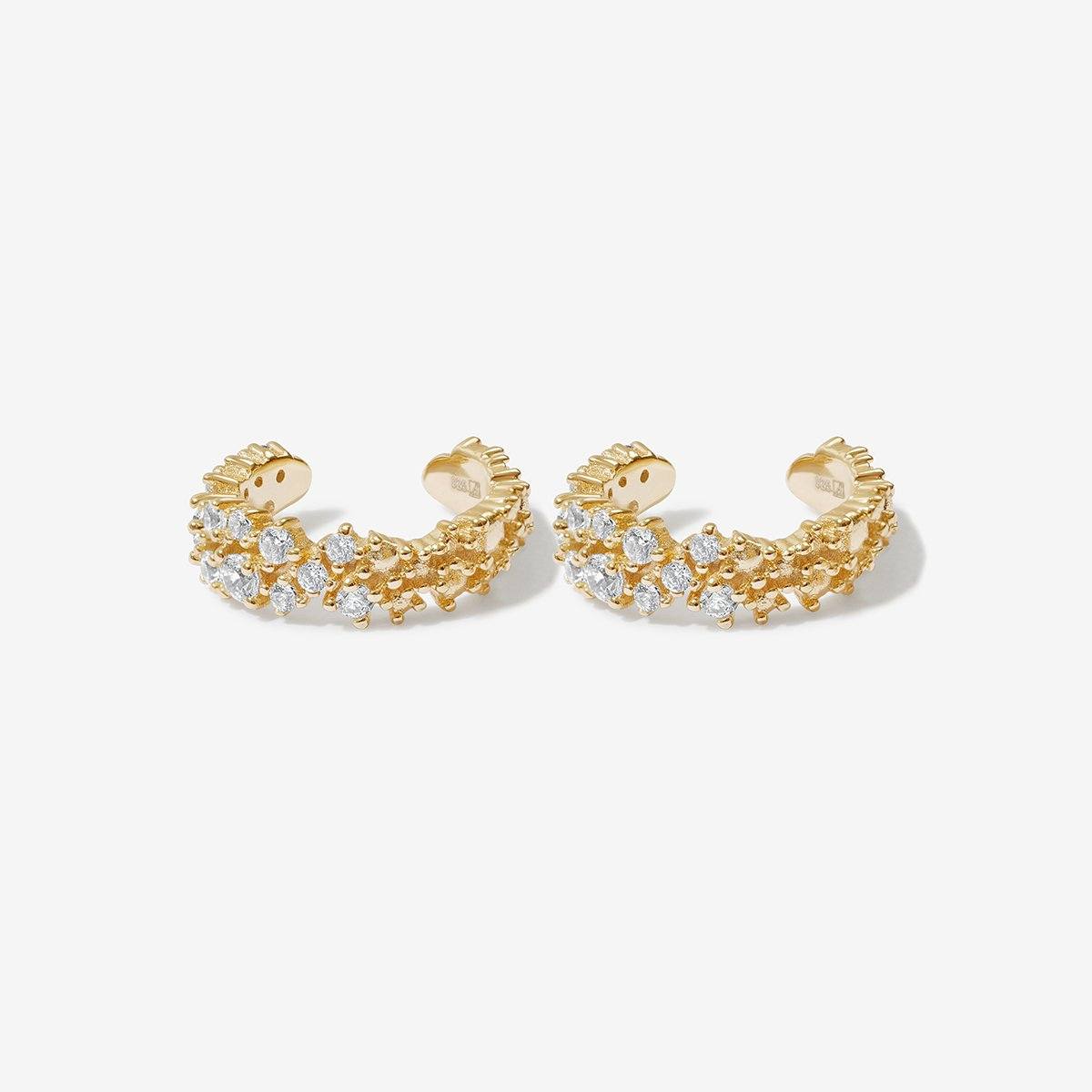 Buy Fashionable Gold plated pearl ear cuffs Online | Suhani Pittie