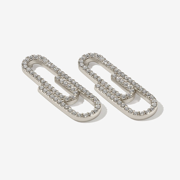 Larry paperclip earrings