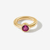 Lono birthstone huggie