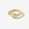 Lono birthstone huggie