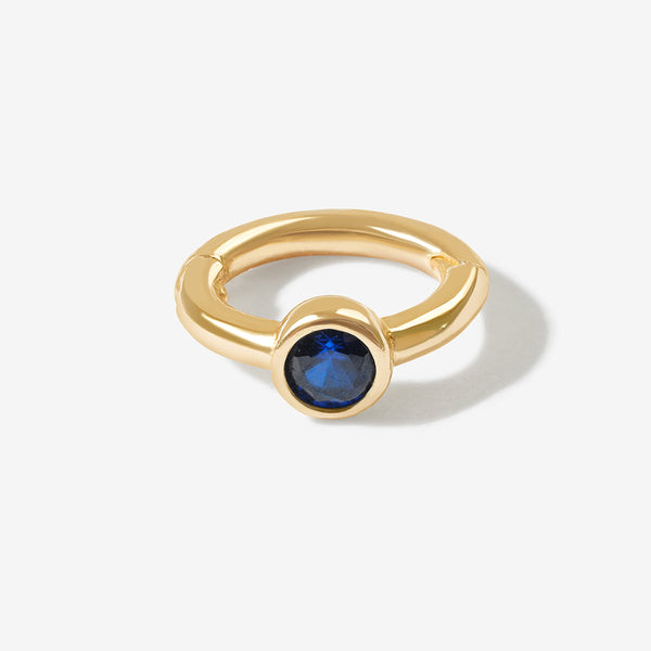 Lono birthstone huggie
