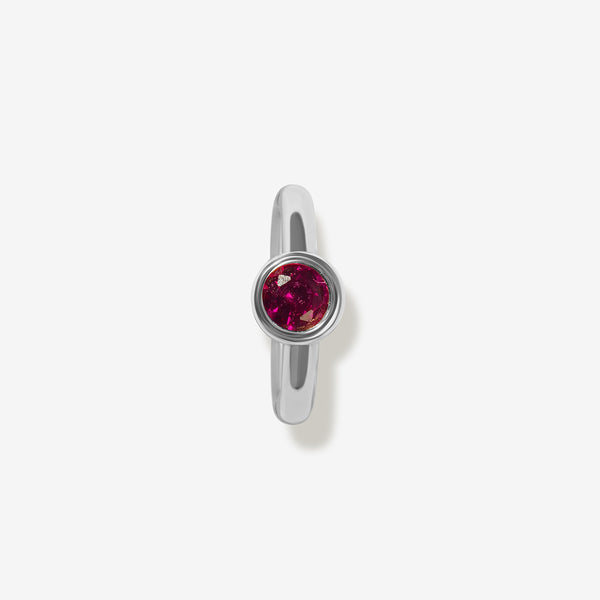 Lono birthstone huggie