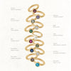 Lono birthstone huggie