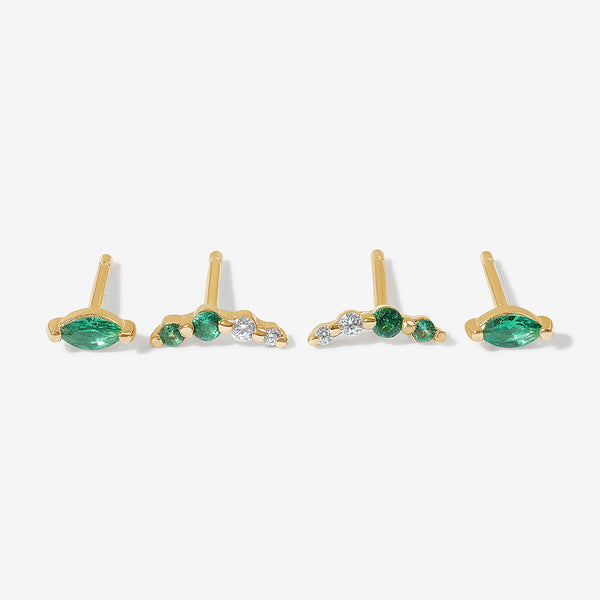 Marsden emerald earring set