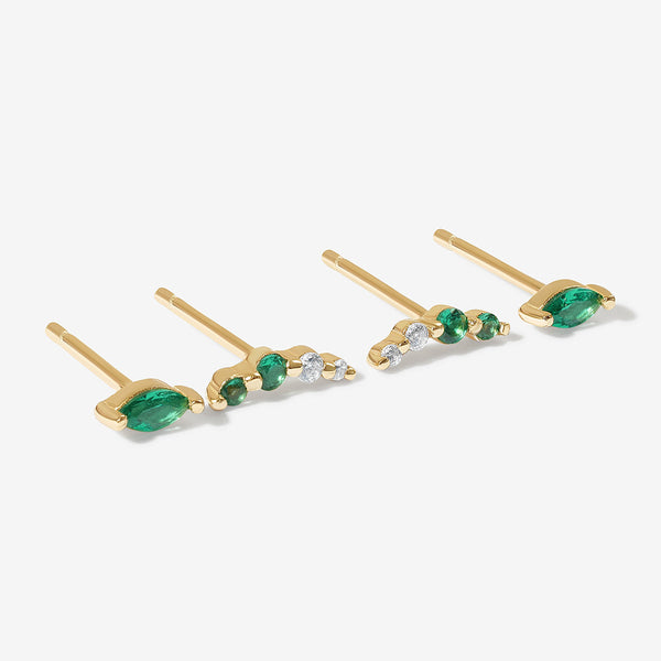Marsden emerald earring set