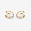 Meta twist earrings
