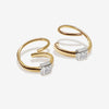 Meta twist earrings