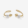 Meta twist earrings