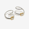 Meta twist earrings