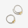 Meta twist earrings