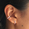 Gedail musk enamel huggie earring