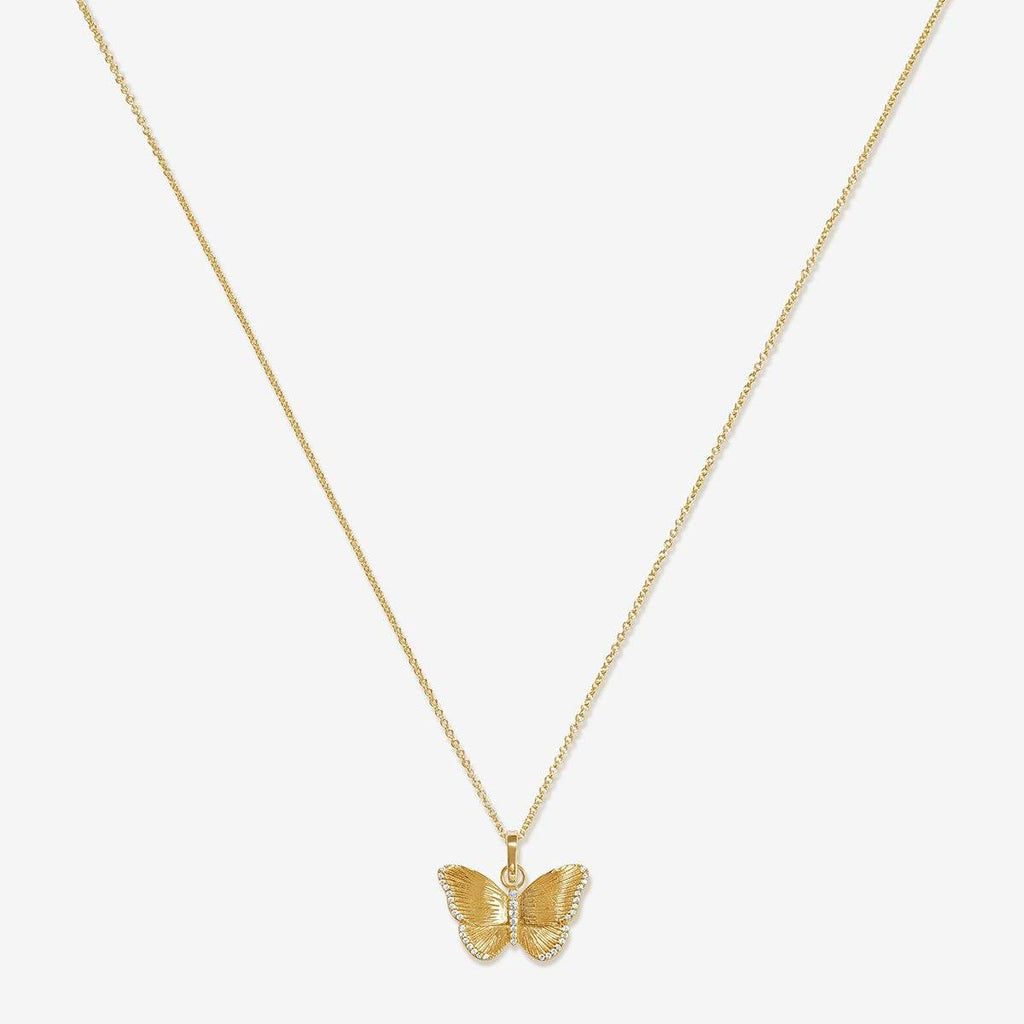 Neema butterfly charm necklace