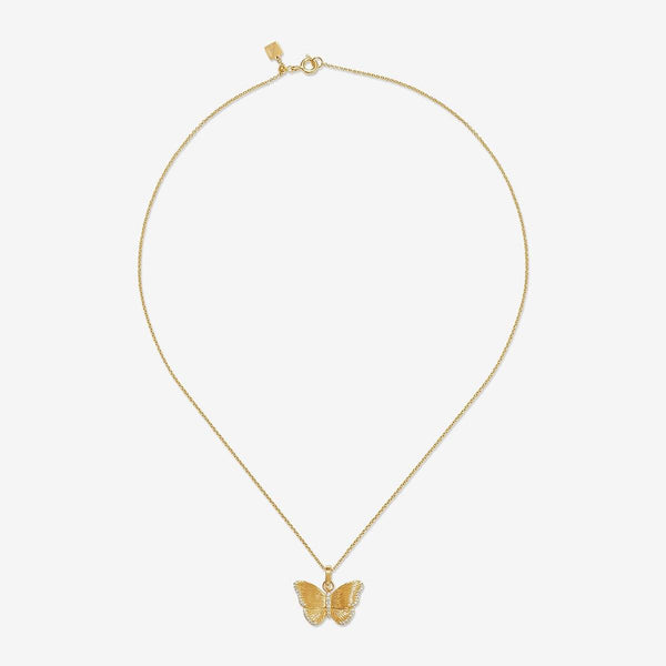 Neema butterfly charm necklace