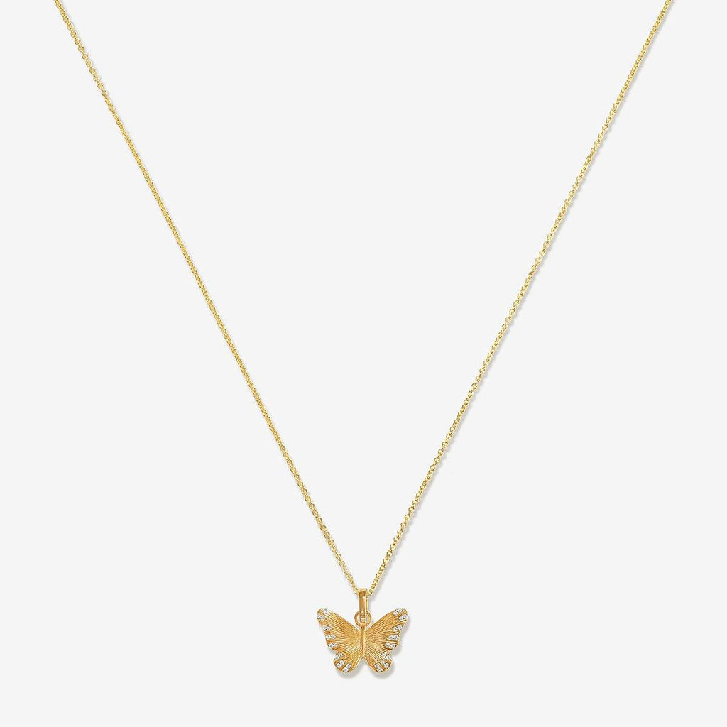 Pavel butterfly charm necklace