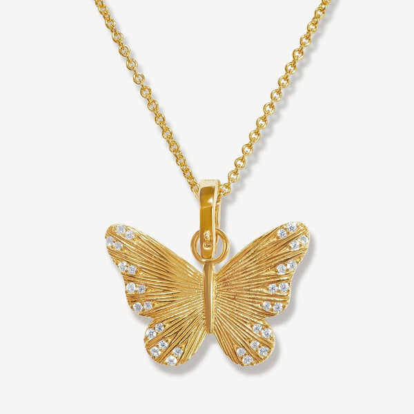 Pavel butterfly charm necklace