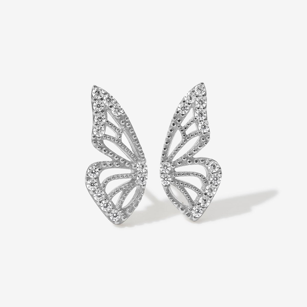 12 Packs: 120 ct. (1,440 total) Silver Butterfly Shape Earring