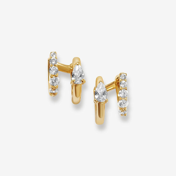 Pluto huggie earrings