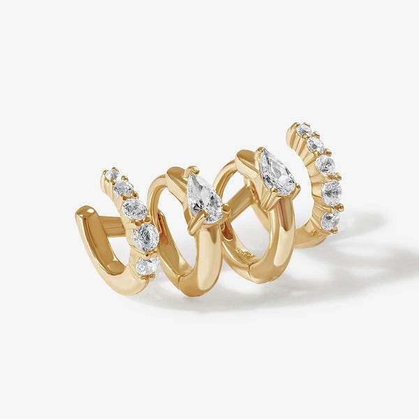 Pluto huggie earrings