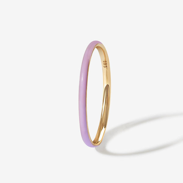 Oburu lavender enamel ring