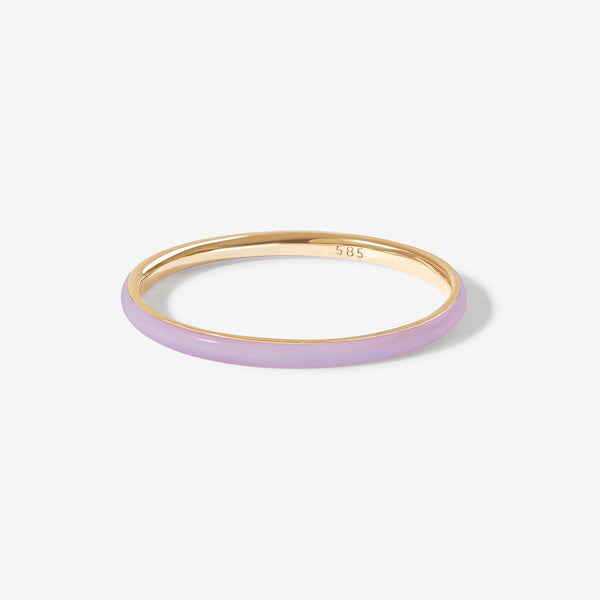 Oburu lavender enamel ring